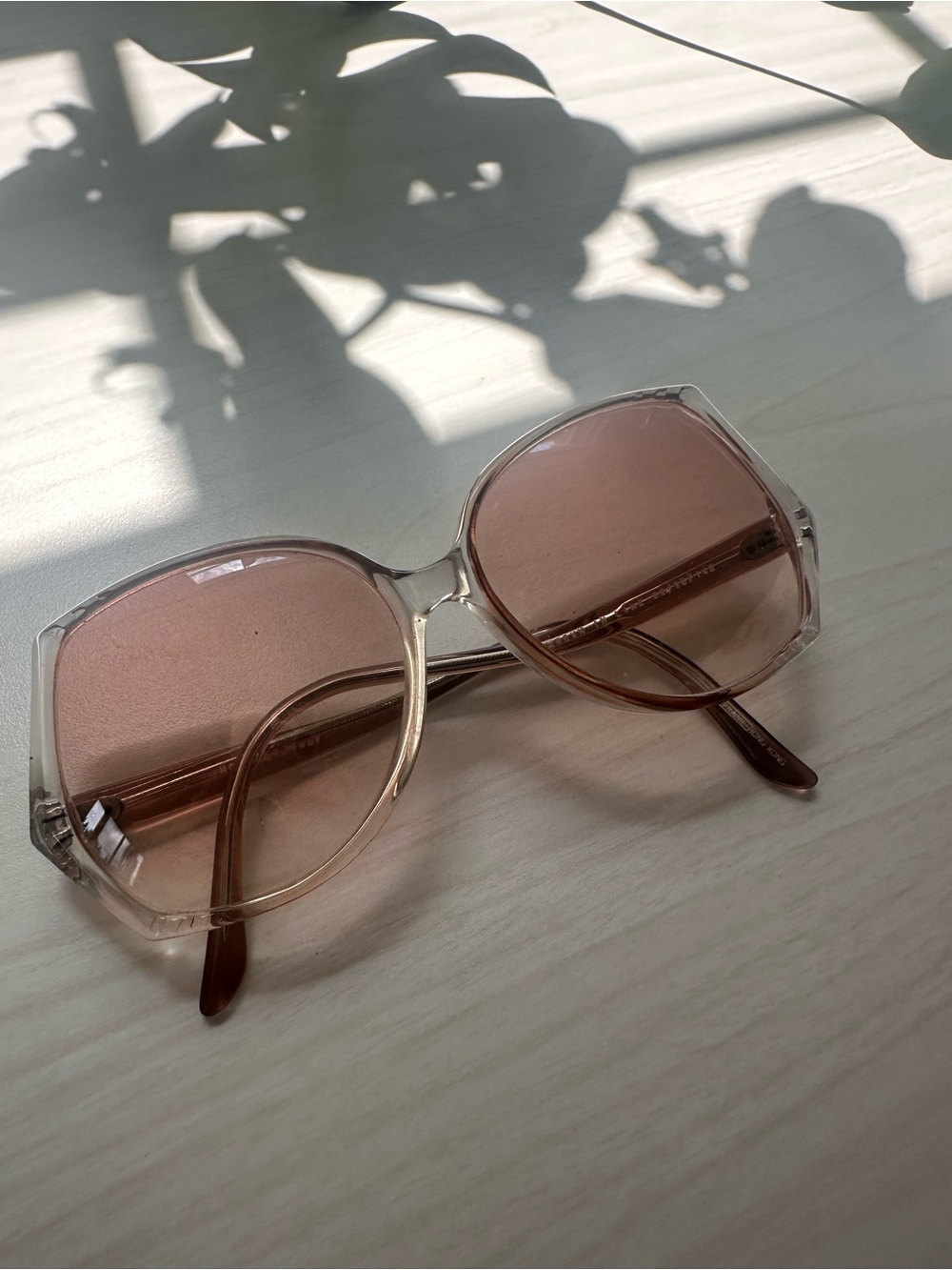 Vintage 70s Sunglasses with Pink Lenses